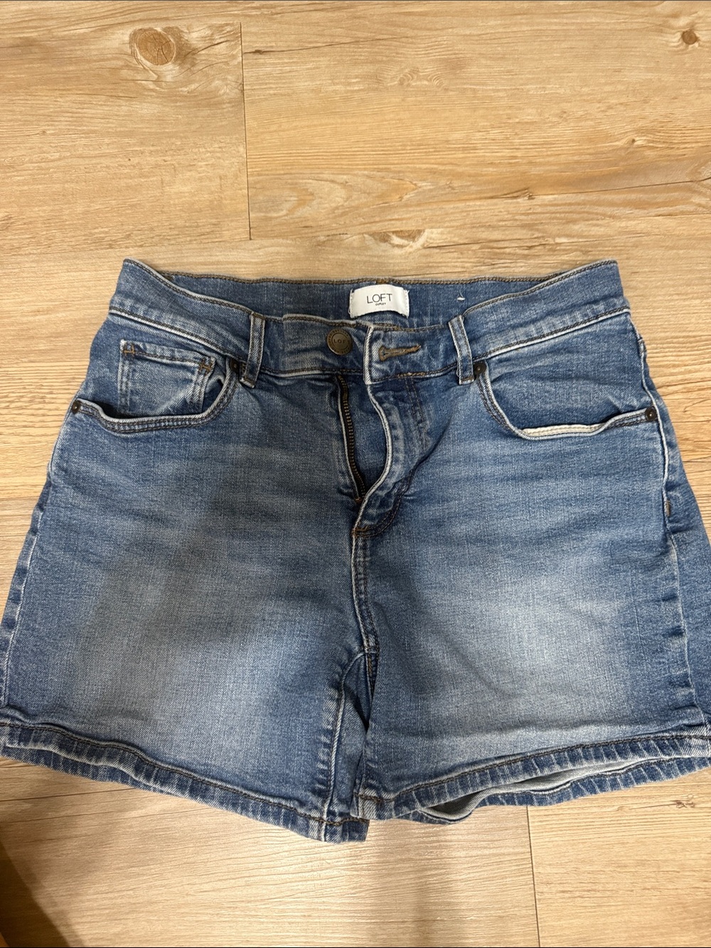 LOFT Light Blue Denim Jean Shorts